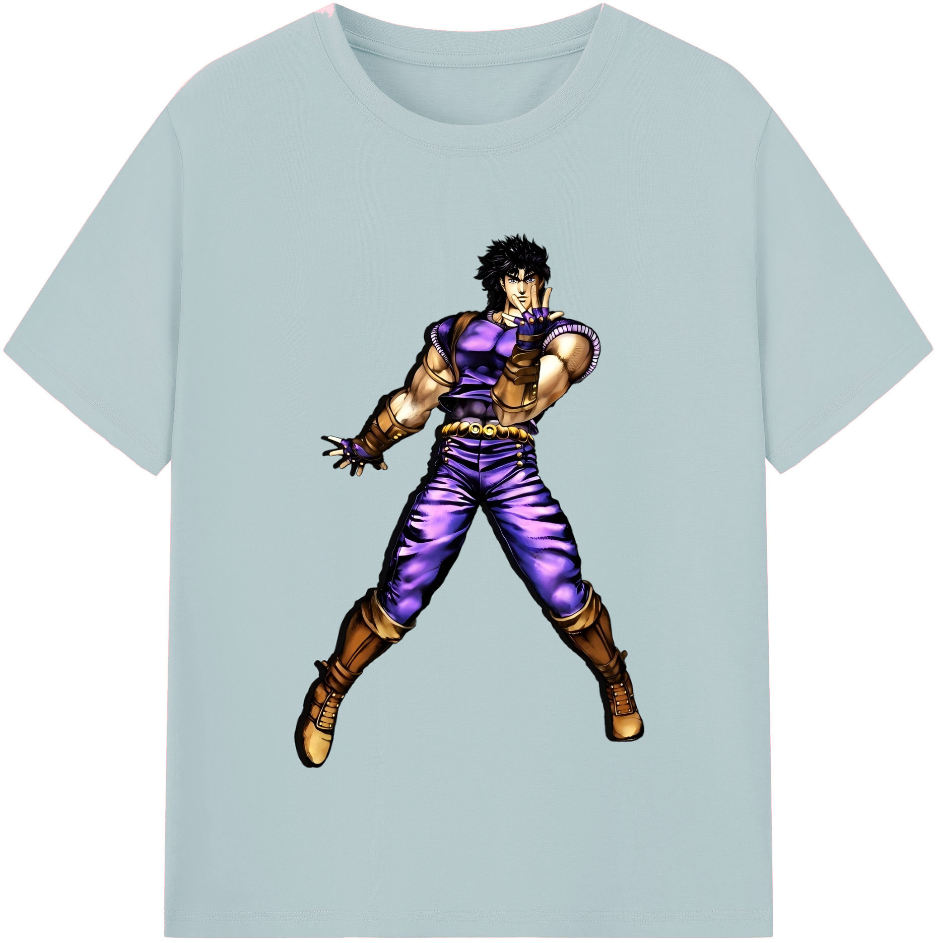 （画像用） ジョジョの奇妙な冒険 /ジョナサン?ジョースター JoJo's Bizarre Adventure Jonathan Joestar 綿100％半袖Tシャツ（フロントプリント）